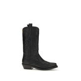 Black Recycled Leather Boots